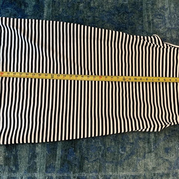 Kate Spade Broome Street Striped Sheath OfficeCore Dress Quiet Luxury Classic M - Picture 7 of 8